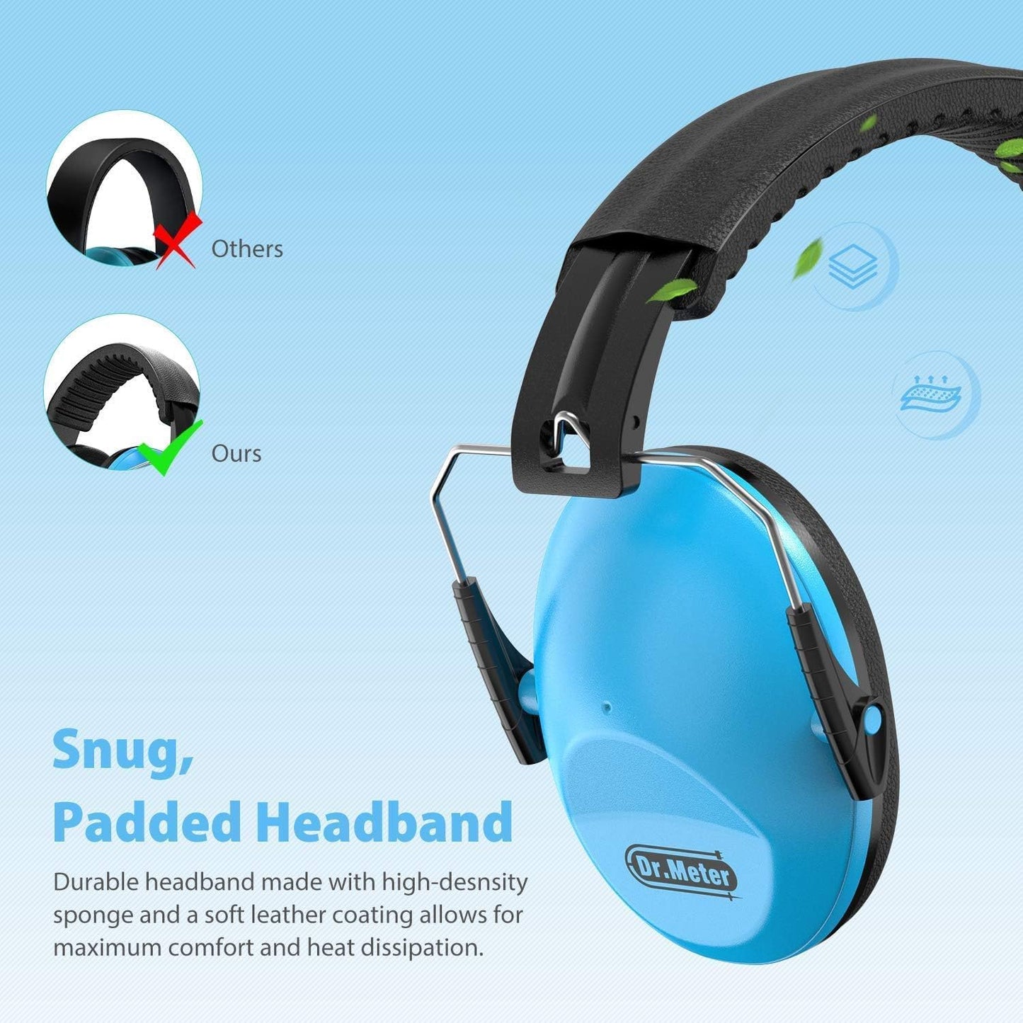 Ear Muffs for Noise Reduction: 27.4SNR Noise Cancelling Headphones for Kids Adults, EM100 Adjustable Classroom Hearing Protection Earmuffs for Monster Jam, Concerts, Fireworks, Autism Sensory
