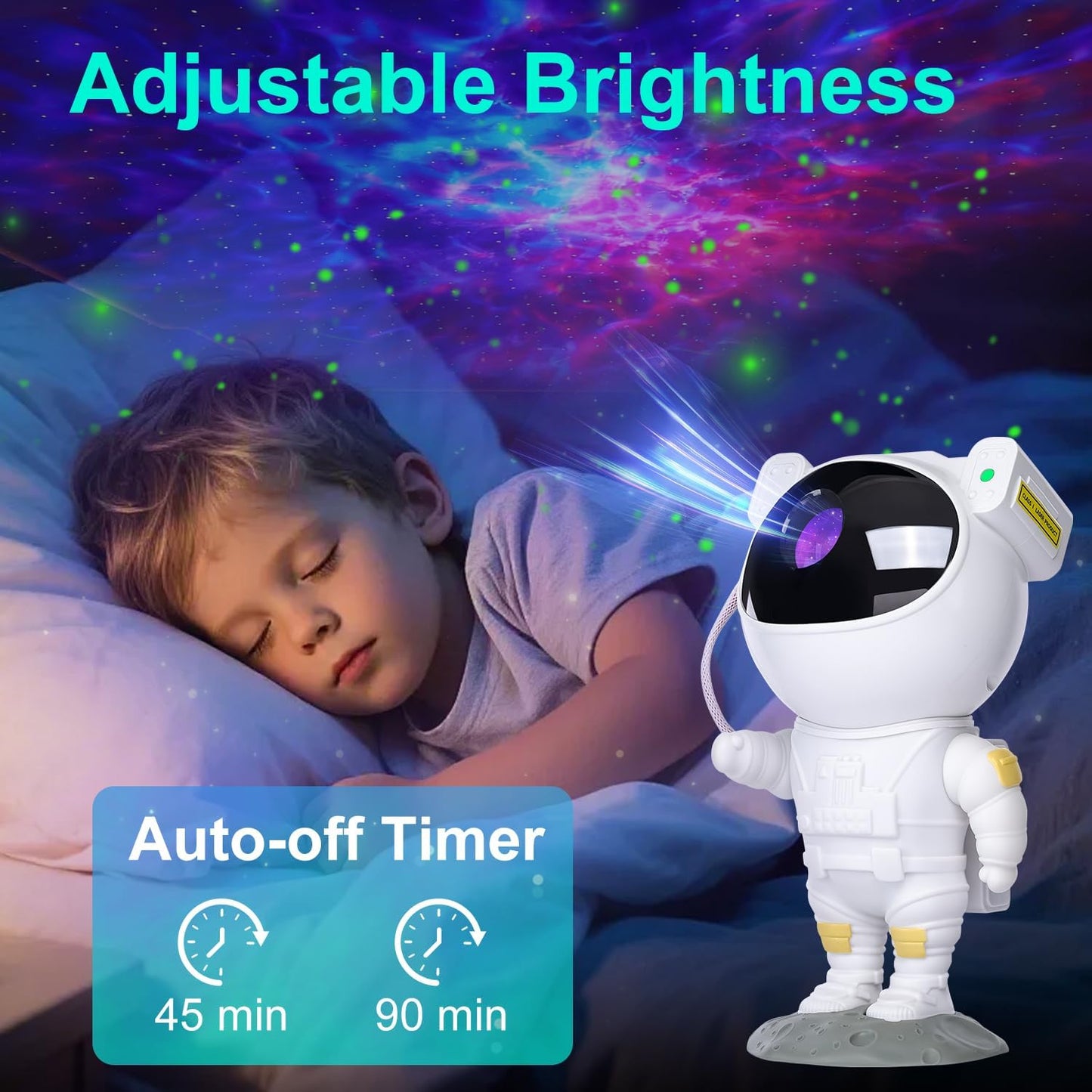 Star Projector Galaxy Night Light,Birthday Gifts Toys for 2-10 Year Old Boys Girls- Astronaut Starry Nebula Ceiling LED Lamp with Timer and Remote,Projection Lights for Bedroom Décor