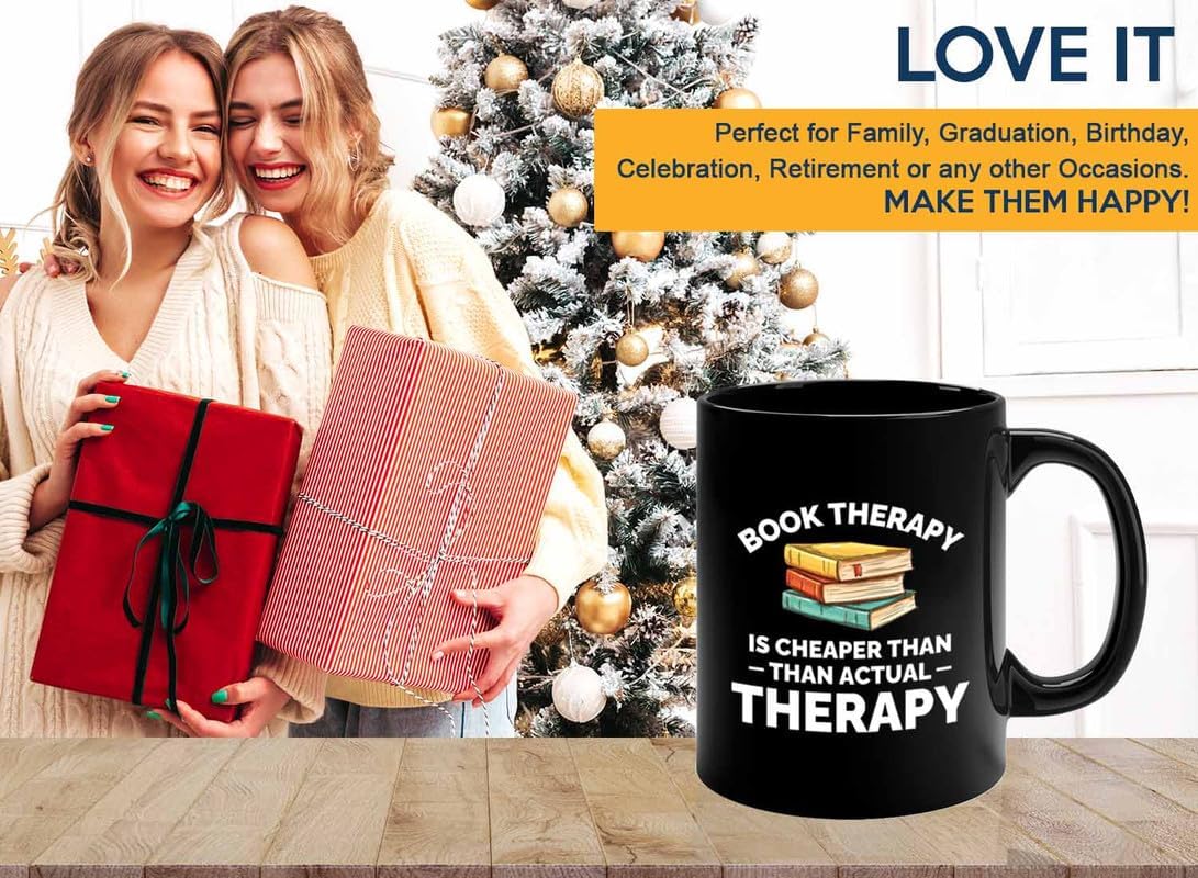 Book Lover Coffee Mug 11oz Black - Cheaper than actual - Gift For Poets Bookish People Bibliophile Librarian Book Club Reader