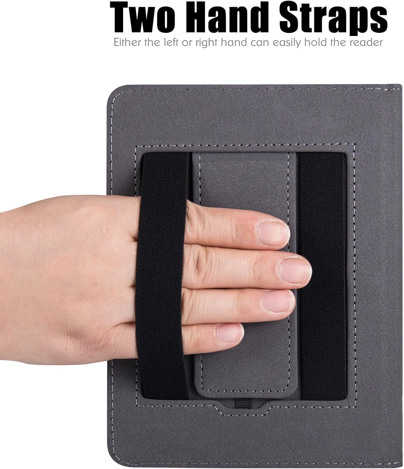BOZHUORUI Stand Case for 6" Kobo Clara Colour | BW | 2E Case with Hand Strap, Premium PU Leather Sleeve Cover with Auto Sleep/Wake (Vast Starry Sky)