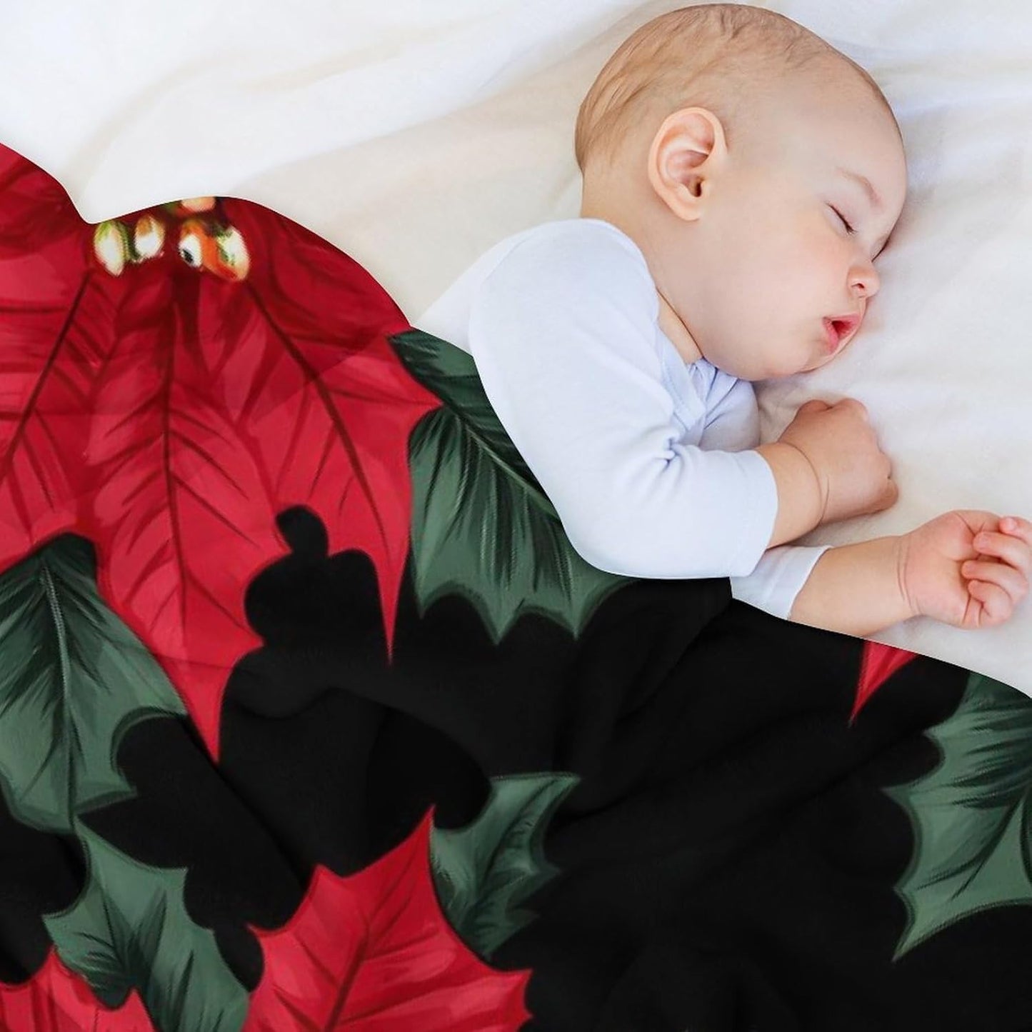 Floral Candy Throw Blanket for Couch Bed Plush Cozy Fuzzy Flannel Blanket for All Season 30"x40"