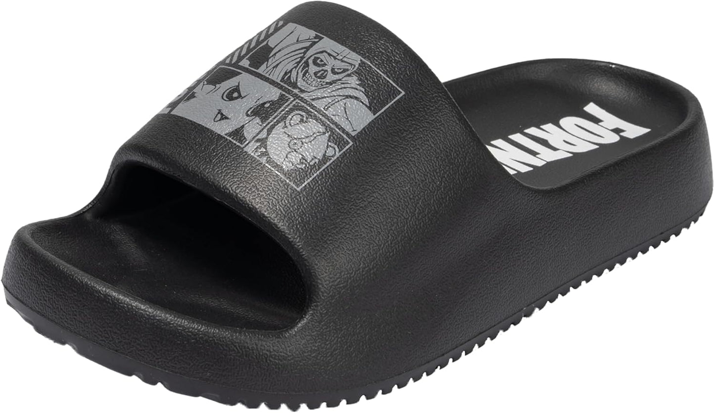 Fortnite Pool Slides Kids Sandals for Boys & Girls - Youth Pool Beach Water Shoes, Quick Dry Slip On Sizes 11/12 13/1 2/3 Summer Outdoor Footwear