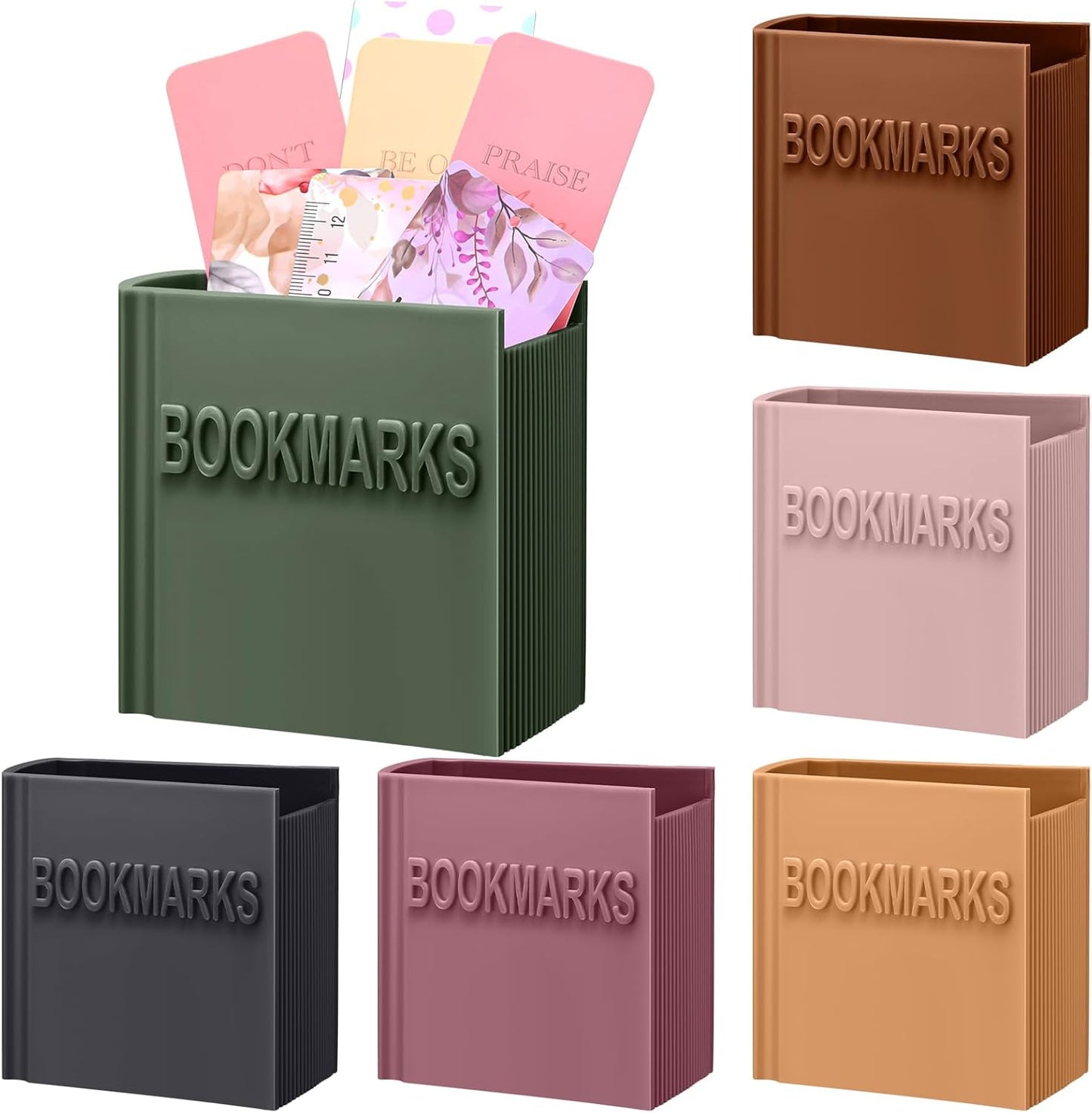 6 Pcs Bookmark Holder Book Club Gift for Women Book Lover Gift Bookish Accessory Office Desk Supplies Bookshelf Decor for Librarian Bookworm Teacher