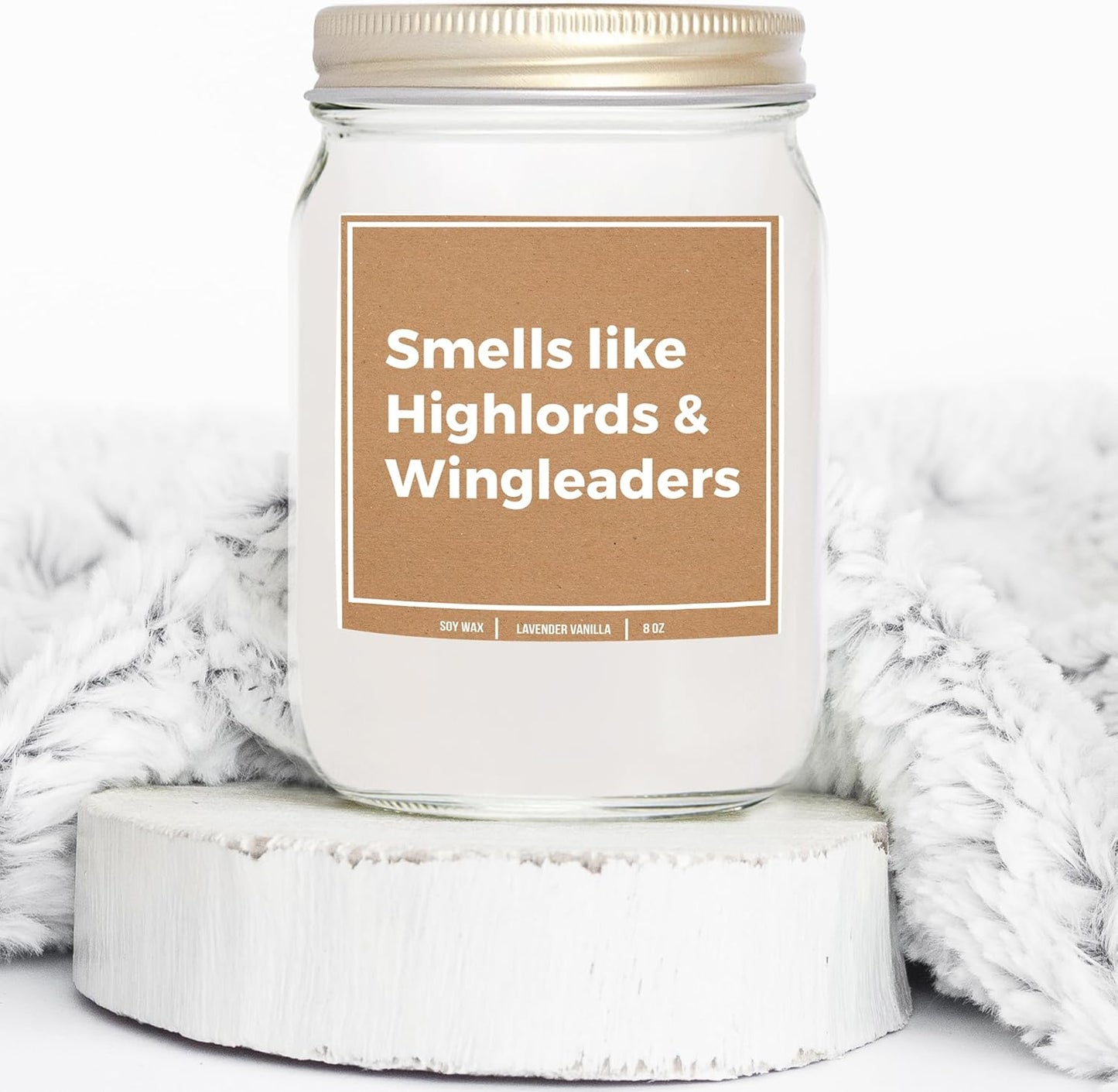You Nique Designs Highlords Candle 8 Oz - Bookish Candles, Reading Themed Gifts for Book Lovers Women, Book Club Candle Ideas, Reading Themed Gifts (Lavender & Vanilla)