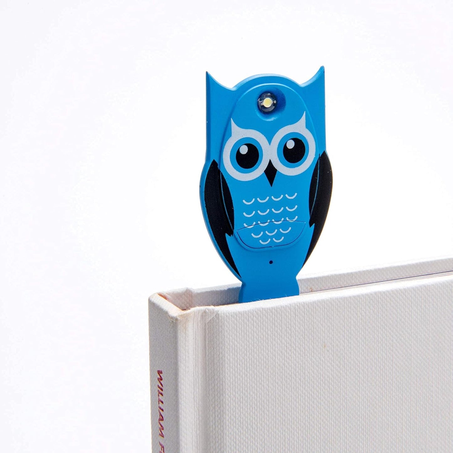 Gifts for Readers & Writers Book Light for Kids, Clip On Reading Light for Bed, 2in1 Flexilight Pals & Bookmark, Small & Lightweight with a Soft Glow, 2 Batteries Included, Owl