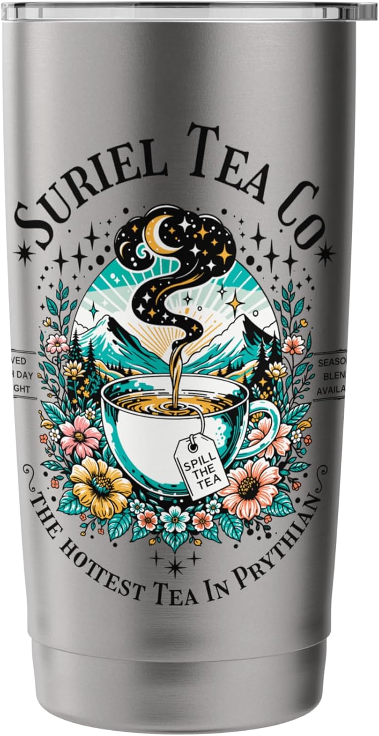 Suriel Tea Spicy Fantasy Romantasy Readers Booktok Bookish Stainless Steel Insulated Tumbler