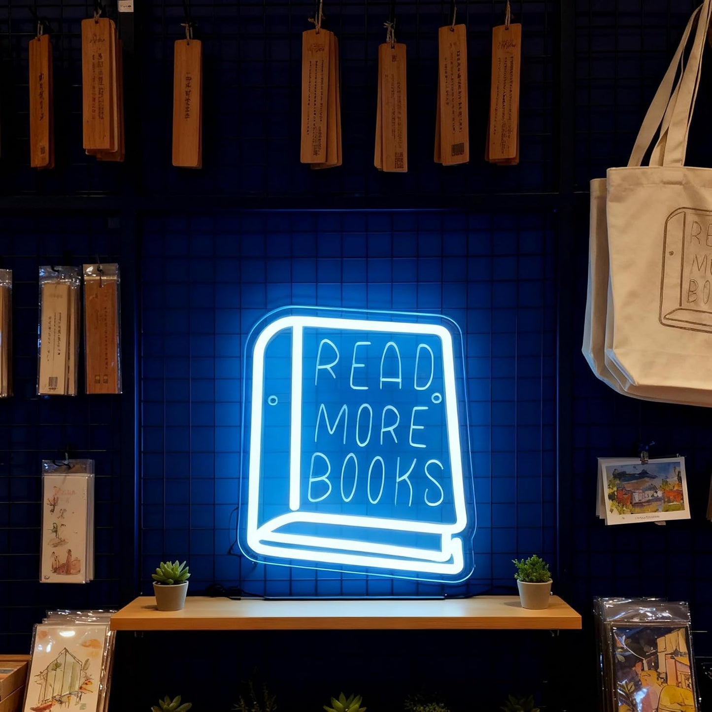 Neon Sign for Wall Decor Light Up Letters Led Sign Birthday Party Gifts Led Decorative Night Signs Reading Room Decor for Coffee Bookstore Library Student Teacher Dorm (Read More Books)