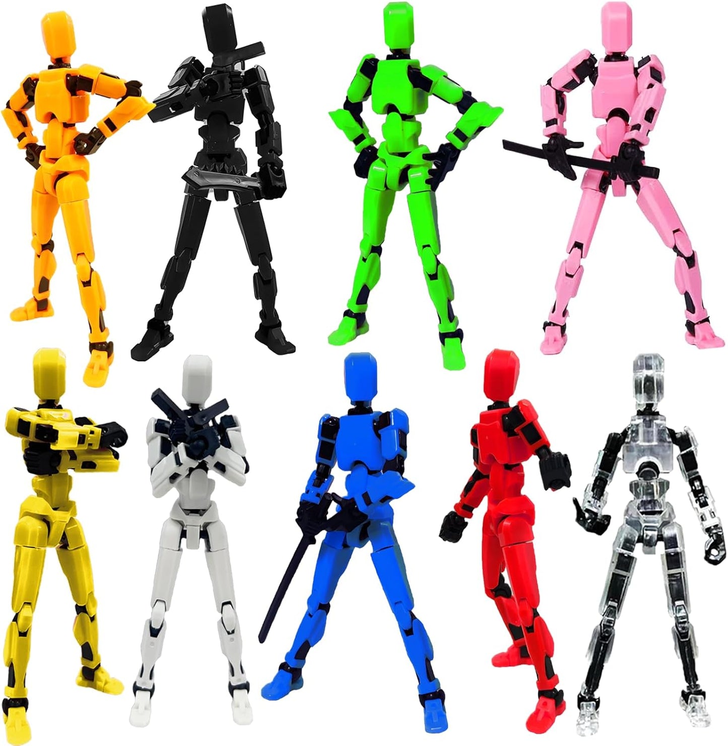 2026 New Assembly Completed-Titan 13 Action Figure,Dummy Robot 13 Action Figures Set,3D Printed Multi-Jointed Action Figures,Nova 13 Action Figure for Collectors Desktop Decorations (9pcs)