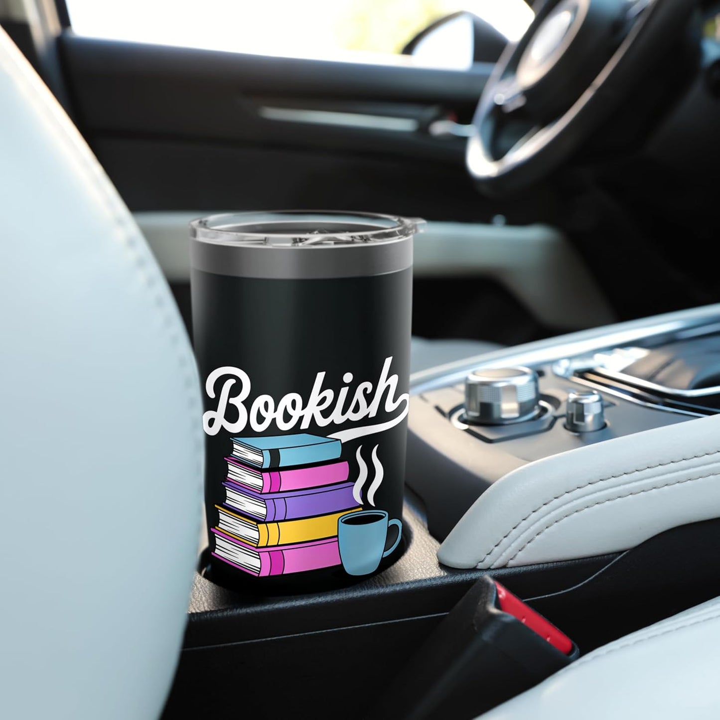 Bookish Coffee and Reading Books Stainless Steel Insulated Tumbler
