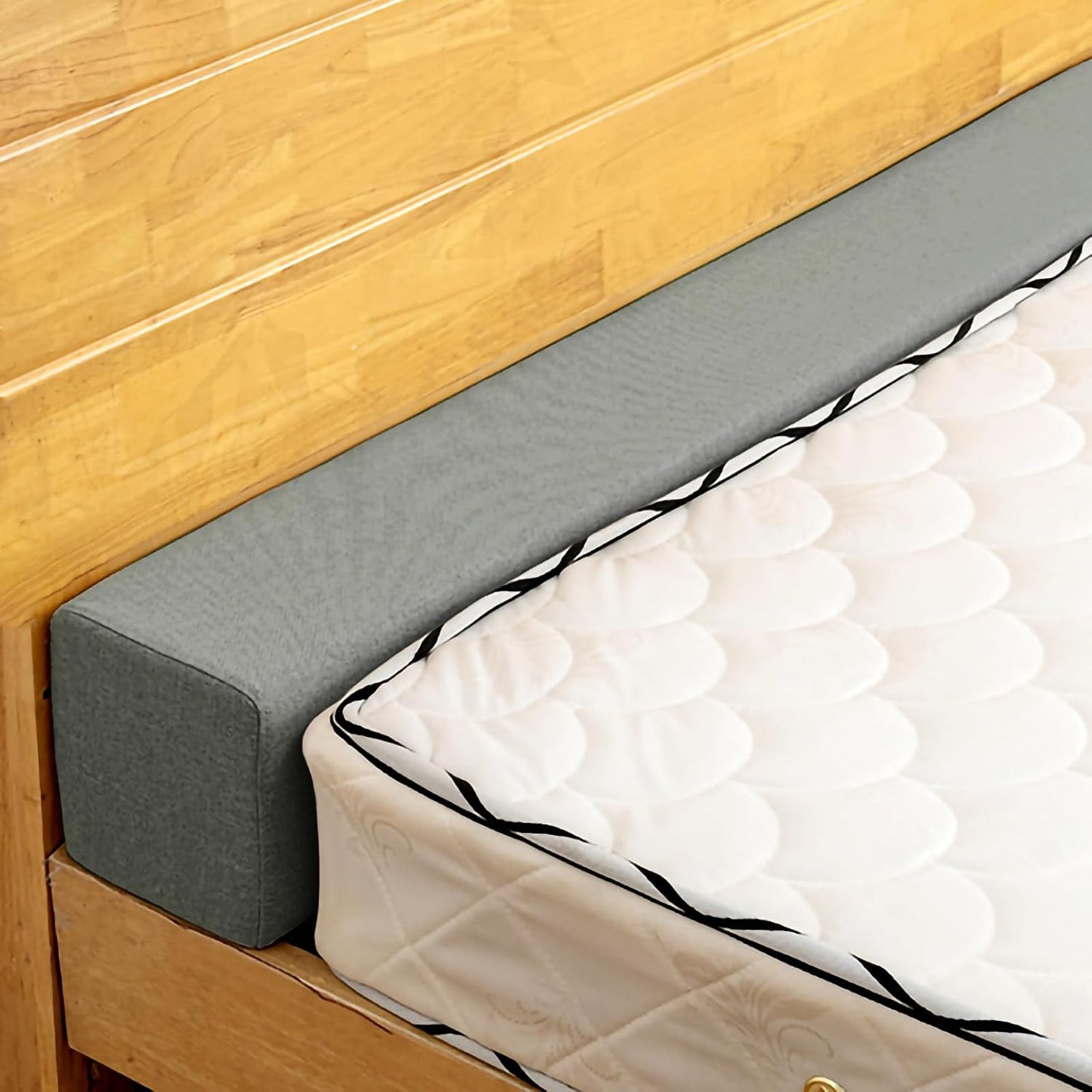 Bed Gap Filler/Mattress Space Filler, Mattress Extender for Twin/Full/Queen/King Bed, Close Gap(0-12") Between Mattress and Headboard or Wall, Stop Losing Your Pillows(Dark Gray-LxWxD-60*6*6in)