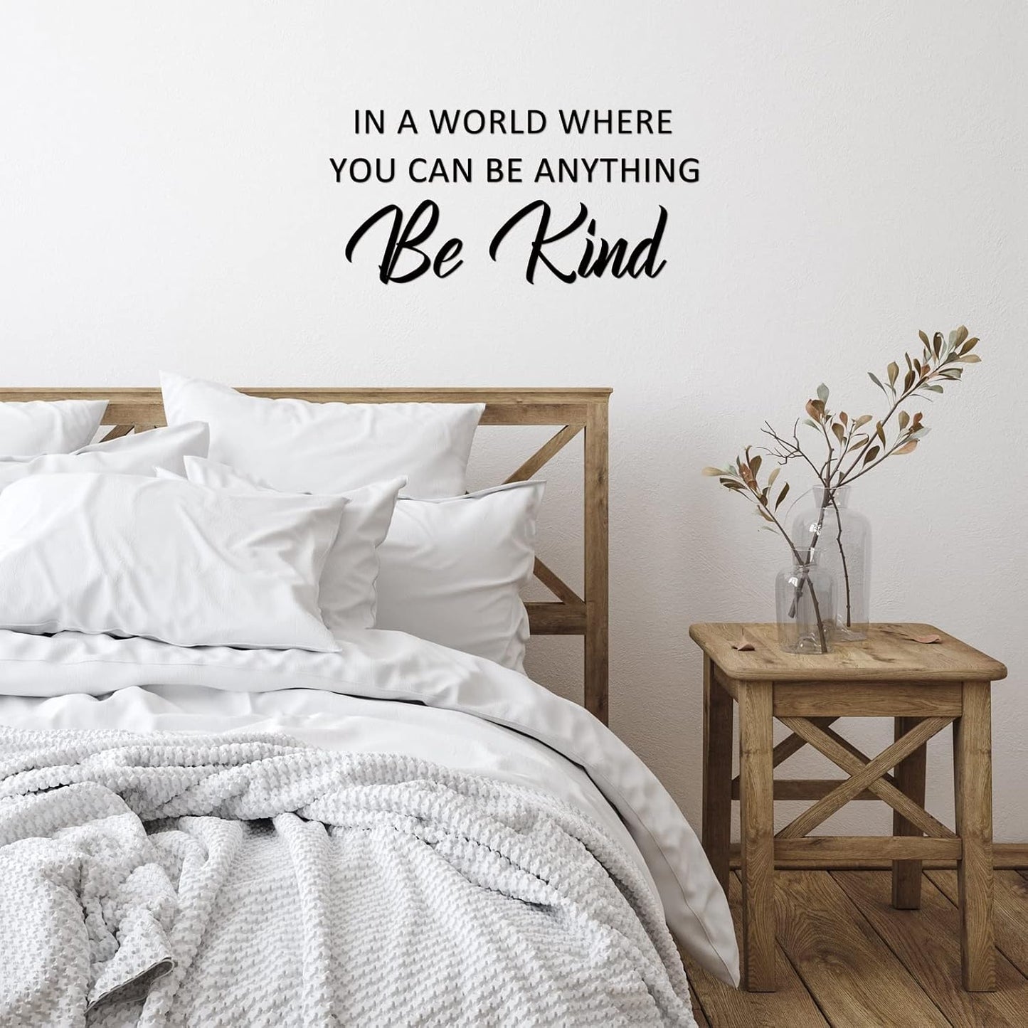 Zonon 5 Sheets Inspirational Quotes Wall Decals Peel and Stick Vinyl Quotes Stickers Motivational Positive Wall Sayings Stickers for Living Room Bathroom Xmas Bedroom Office Family Decor