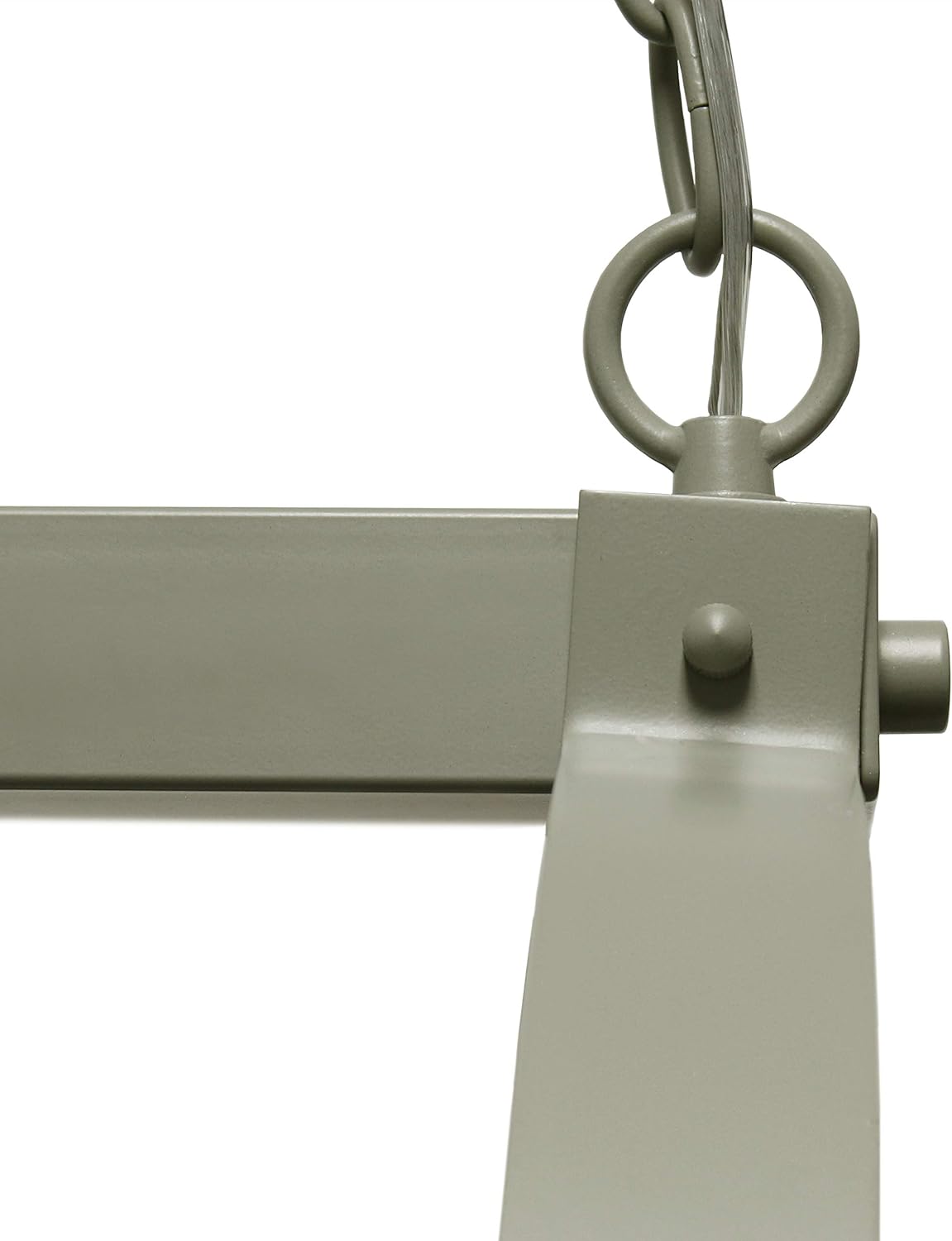 Elegant Designs PR1000-SLT Home Collection 2 Light Kitchen Pot Rack with Downlights, Slate Gray
