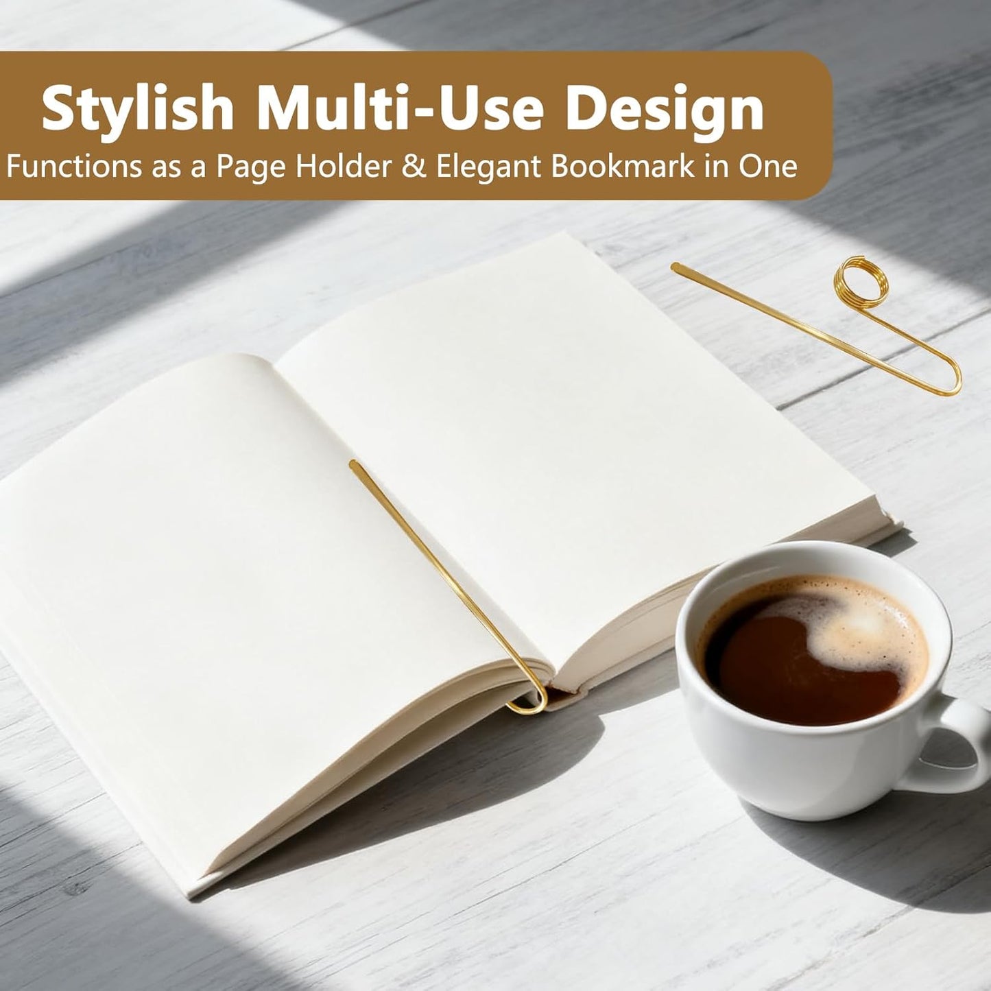 Book Holder Ring Bookmark Copper Finger Ring Page Opener Tool to Hold Book Open While Reading Lightweight Book Opener Accessory for Women and Men Practical Reading Aid
