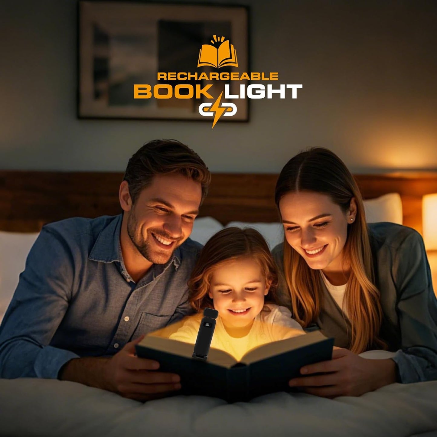 Rechargeable Reading Book Light with Clip & Battery Indicator - 9 Luminescence Mode Book Lamp for Night Reading in Bed, Portable 1.6 Oz Ultralight, Stocking Stuffers for Kids, Book Lovers