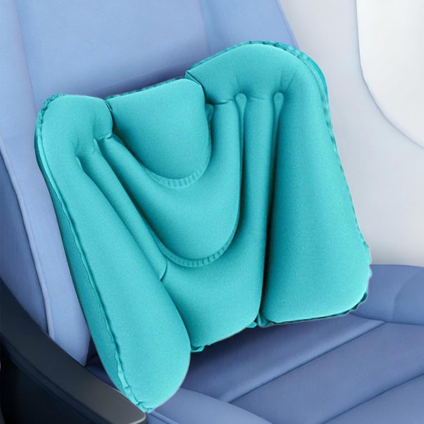 Lumbar Support Pillow - Ergonomic Inflatable Breathable Foldable,Lumbar Support Pillow for Car | for Travel Airplane Outdoor Home Office Chair Seat Bed Car Driving Sitting Reading