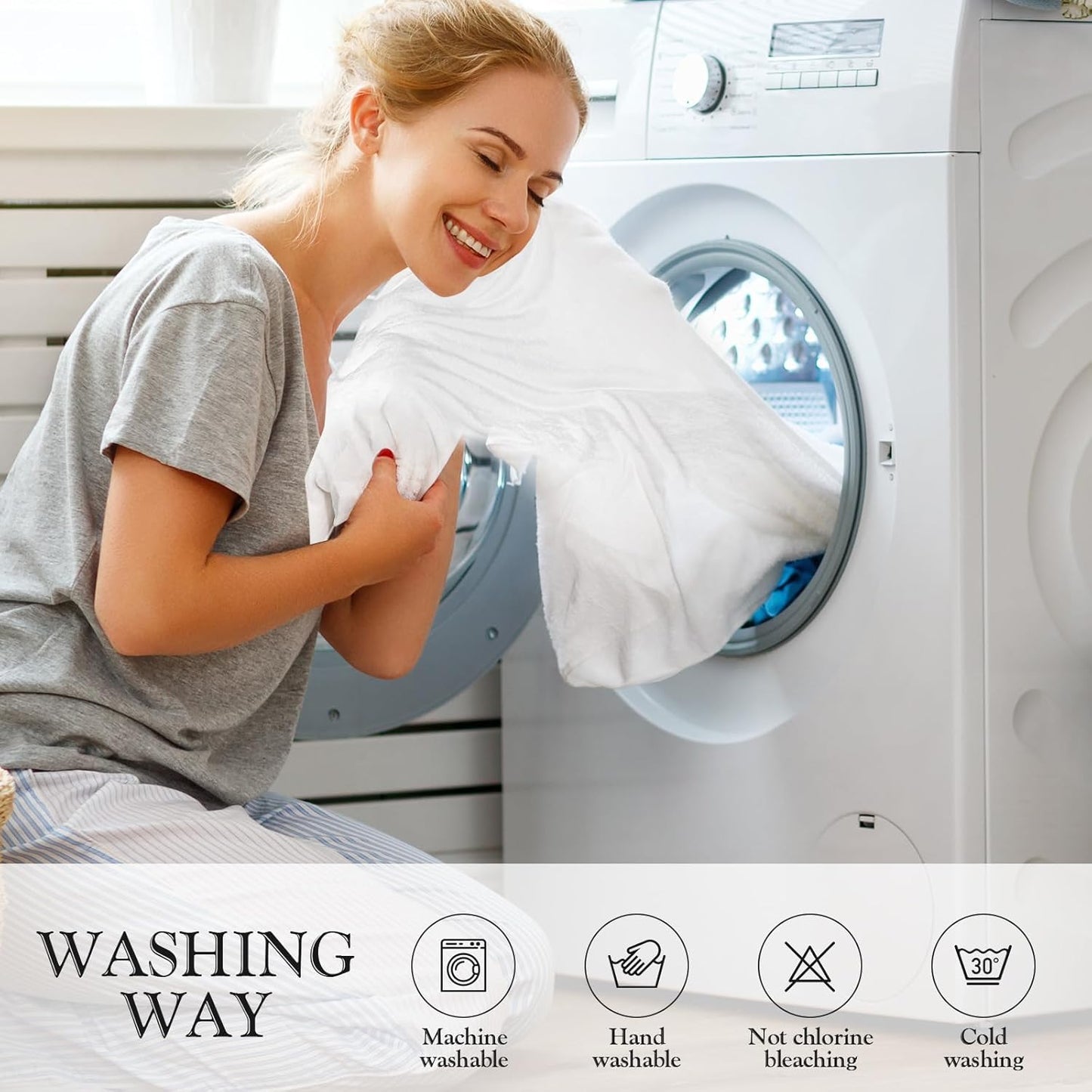 Peryiter 4 Pcs Fleece Throw Blanket Bulk Sofa Blanket Fuzzy Plush Warm Soft and Breathable Lightweight Throw Blankets for Couch for Living Room Bed Travel Couch Sofa(White, Gray,50'' X 60'')