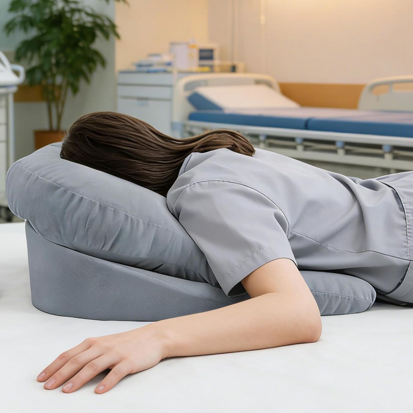 Face Pillow for Sleeping - Soft Breathable Cushion | Face Down Recovery Pillow for Home, Bed, Couch, Recliner, Rest, Lounging, Reclining, Sitting, Relaxation, Napping