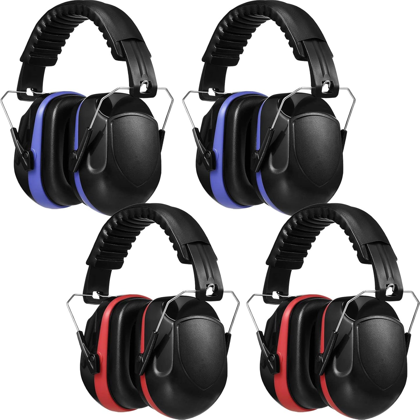 Yunsailing 4 Pack Nrr 28db Safety Ear Muffs for Noise Reduction Foldable Ear Protection Earmuffs for Shooting