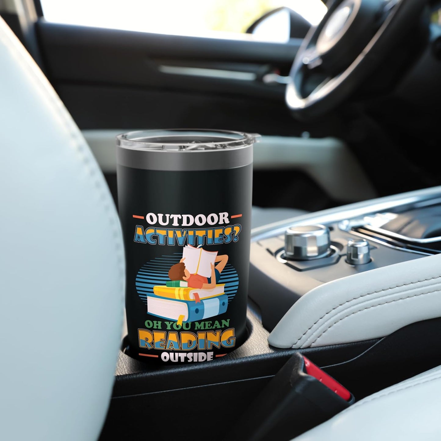 Outdoor Activities Reading Outside Books Reading Stainless Steel Insulated Tumbler