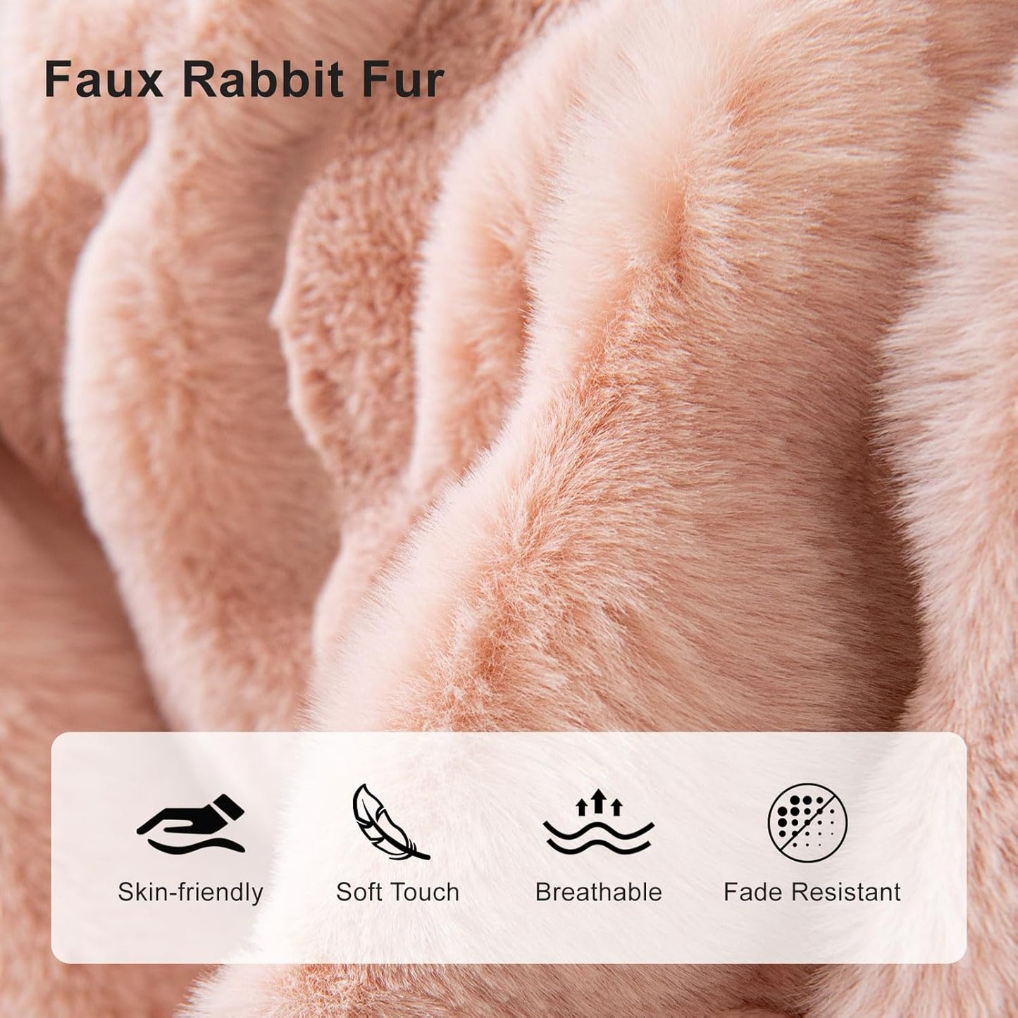 Pink Faux Fur 1 Piece Couch Cover Fluffy Sofa Slipcover Ultra Soft Universal Sofa Cover Cozy Sofa-Bed Throw Blanket Washable,71x134’’ for Dogs Pets Kids