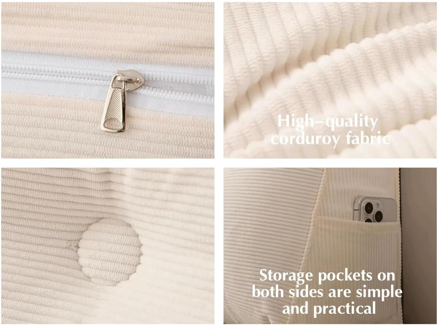 Large Triangular Pillows，Bedside Cushions, Lumbar Cushions, Soft Upholstered Dormitory Bedrooms, Simple Lumbar Pads, Detachable(Size:80x50x20cm,Color:C)