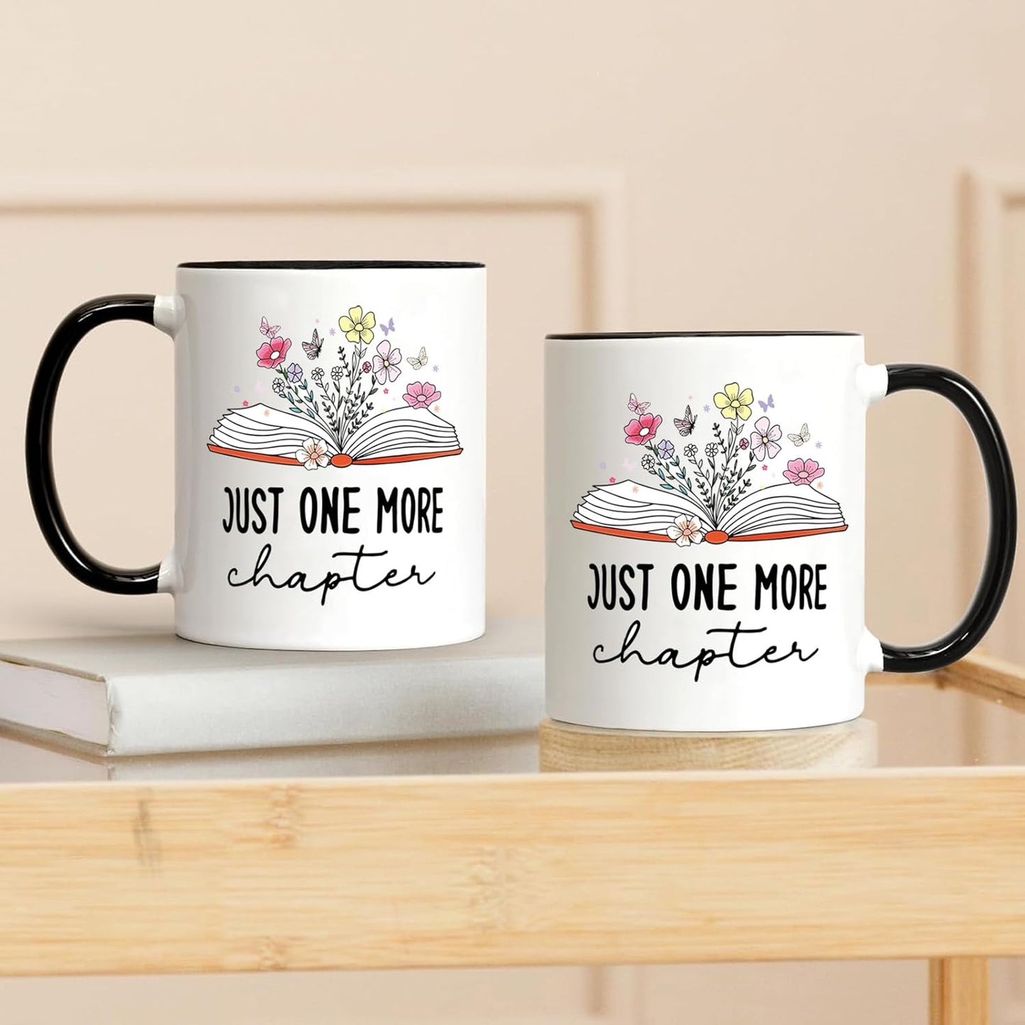 Book Lovers 11Oz Coffee Mug - Just One More Chapter, Gifts for Readers & Librarians