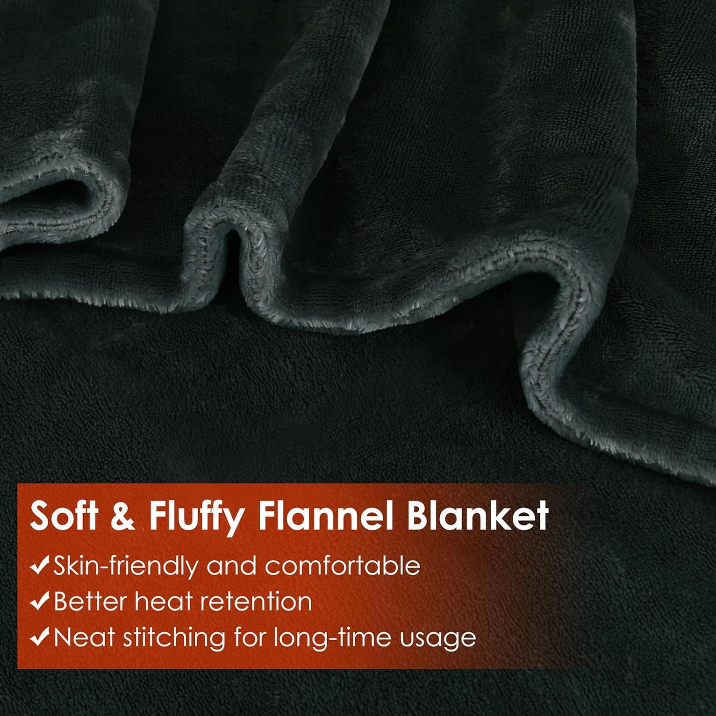 USB Heated Blanket Electric Throw, 59" x 31" Electric Heated Shawl Poncho Wrap Blanket with Zipper, Soft Cozy Flannel Gift Wearable Blanket for Car Office Home Travel, Standard