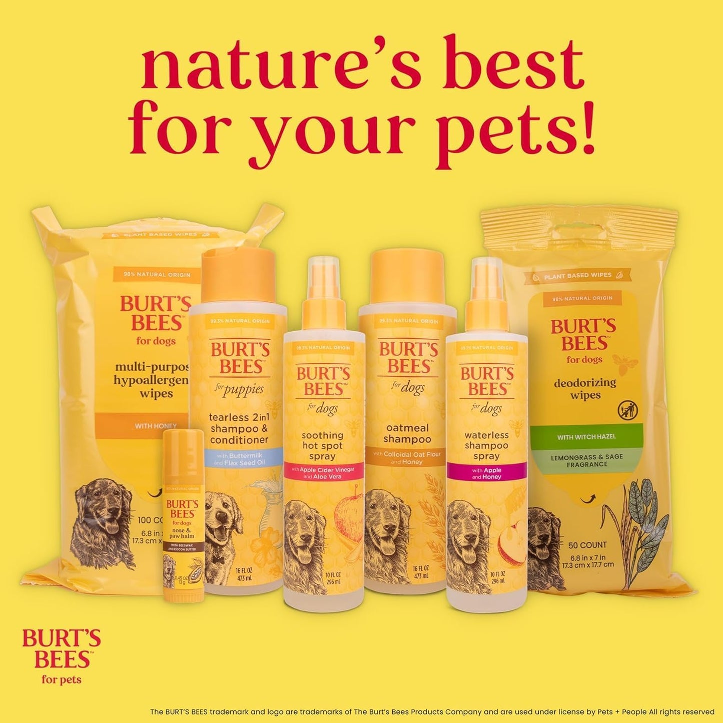 Burt’s Bees for Pets Tear Free Puppy Shampoo & Conditioner with Buttermilk, 2 in 1 Gentle Dog Shampoo for Puppies, Cleans and Conditions Sensitive Skin, 16 Fl Oz