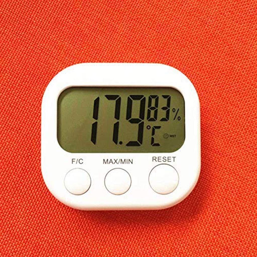 Room Thermometer - High Precision Hygrometer (8.5 * 7.5cm) White