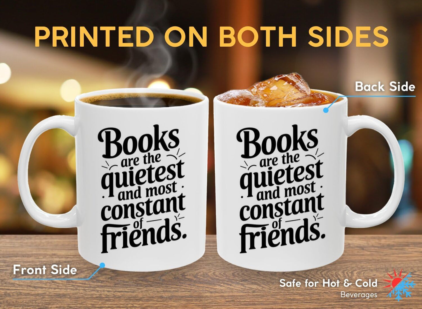 Book Lover Coffee Mug 11oz White - Books Quietest - Gift for Bookworm Reader Reading Lover Bookish Women