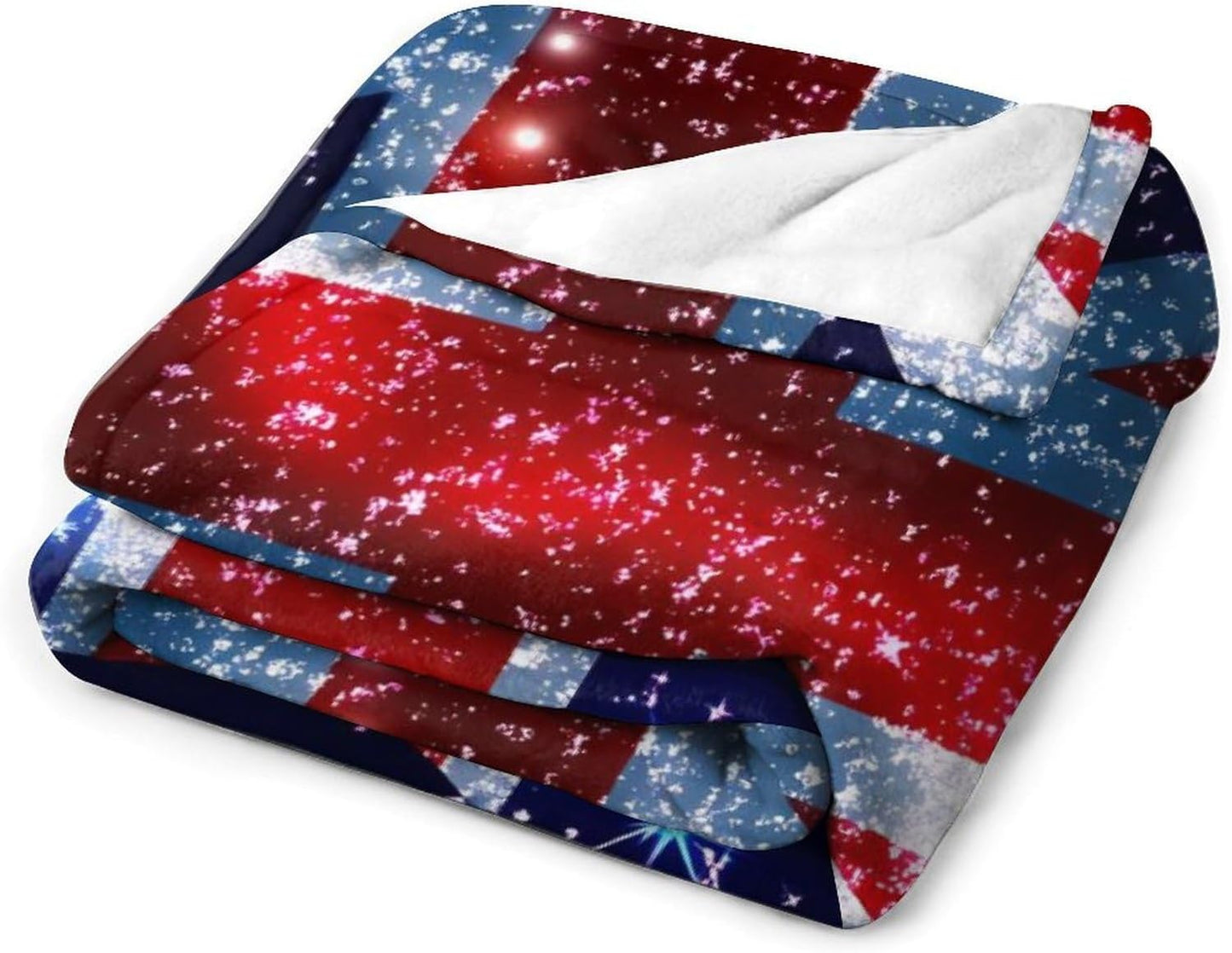 UK Flag United Kingdom Throw Blanket for Couch Bed Plush Cozy Fuzzy Flannel Blanket for All Season 66"x90"