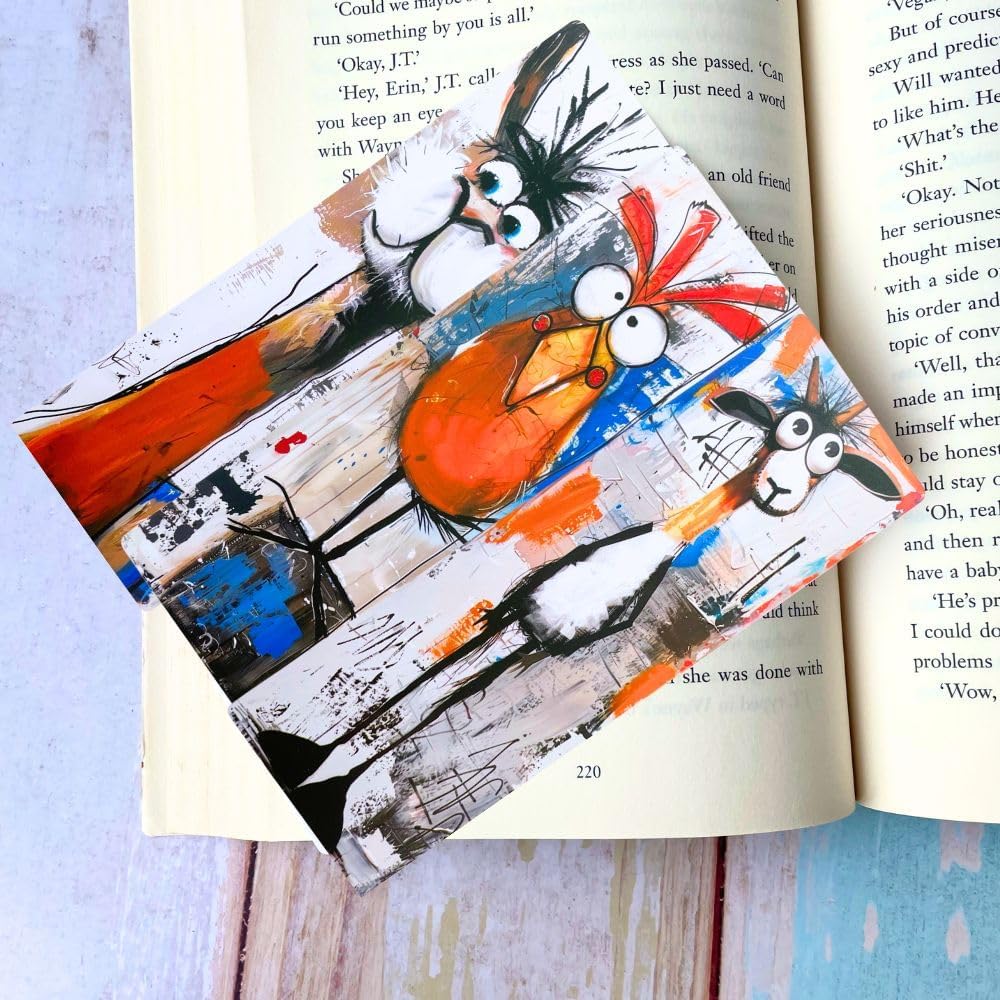 Farm Animals Bookmarks 10PC Cute Markers for Reading Women Teacher Gift Set Fun Cool Book Lover End of Year Student Gifts Bulk Graduation Ideas Library Supplies Reading Strips Classroom Must Haves