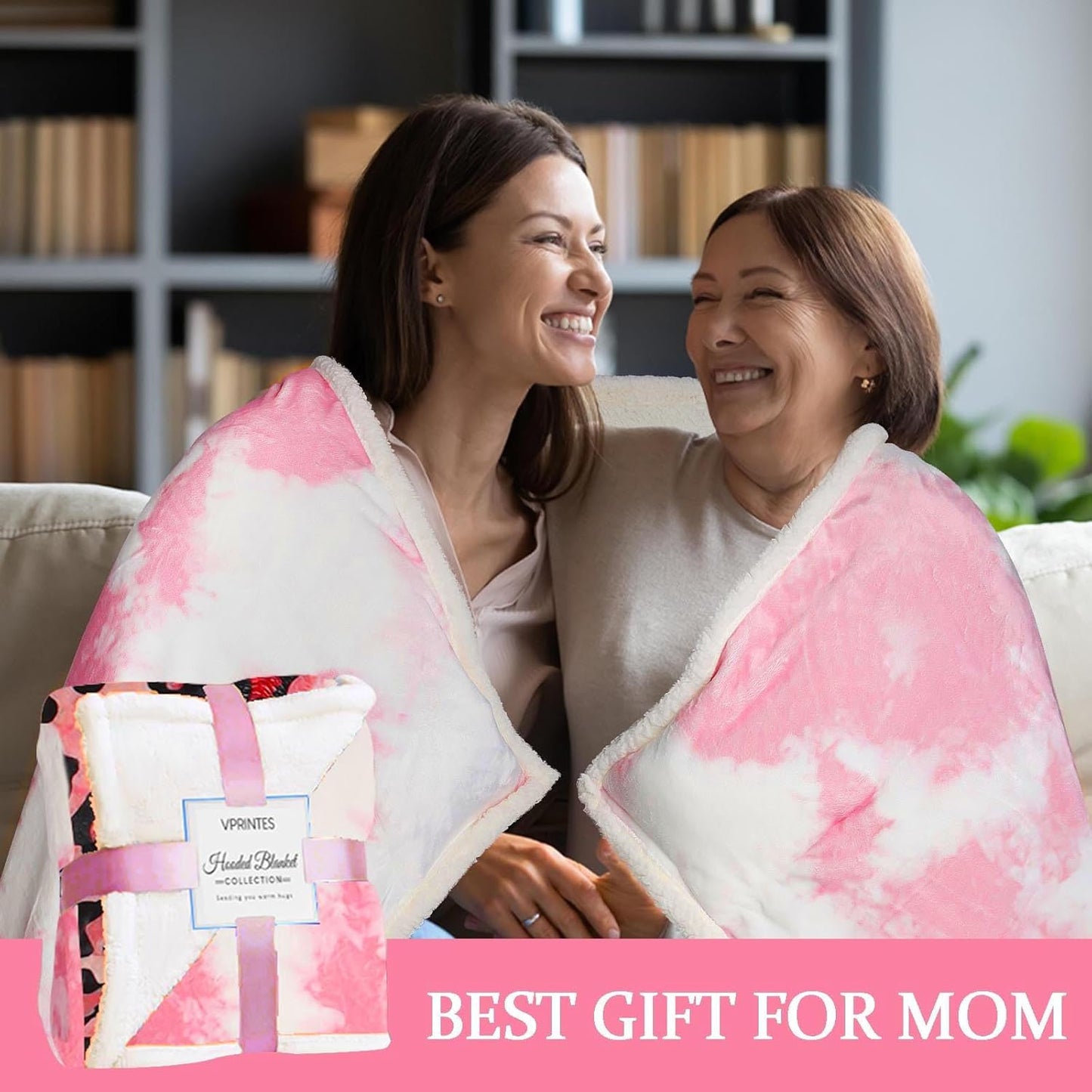 Wearable Blanket Hoodie for Mama, Oversized Blanket Hoodies for Women Mom