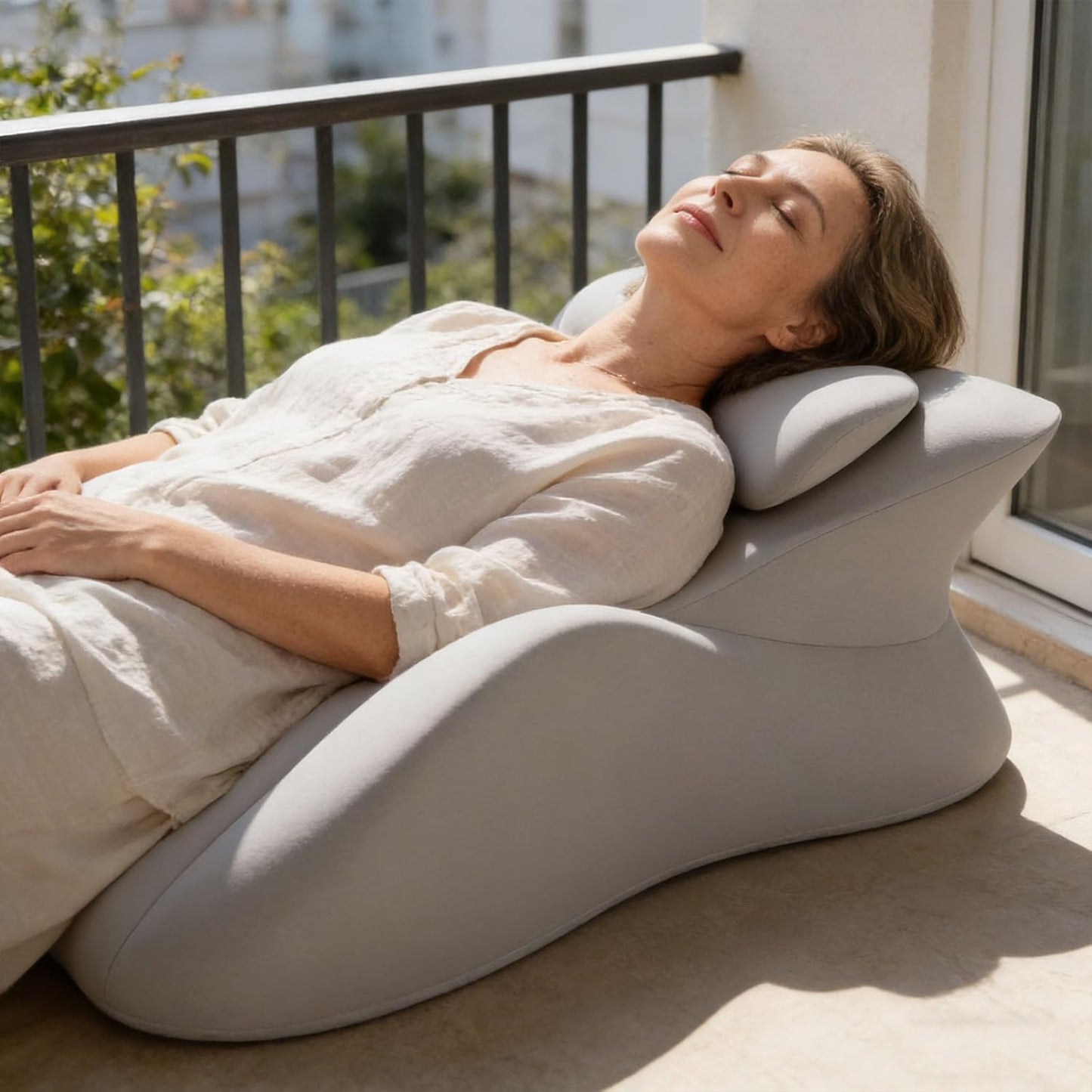 Memory Foam Wedge Pillow - Prone Sleeping & Bed Reading Pillow, Ergonomic Support for Back Pain & Acid Reflux, Ideal for Sitting Up & Massage
