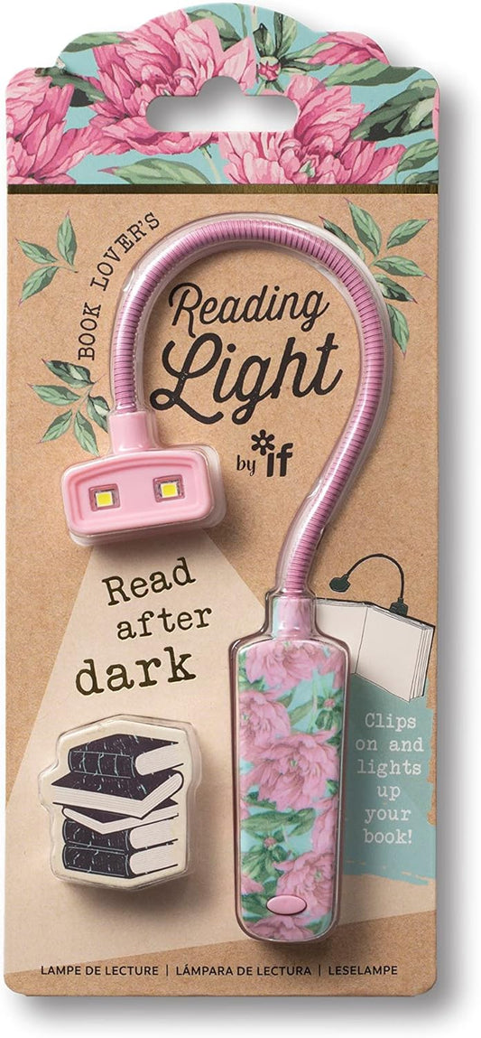 IF Book Lover's Reading Light - Floral, Pink