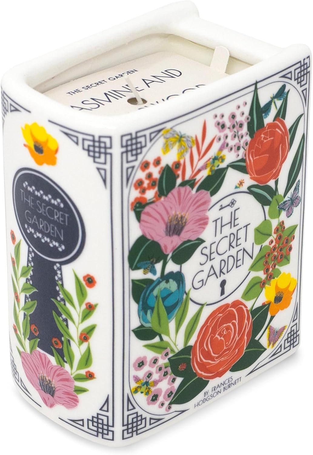 Steel Mill & Co Novelty Shaped Book Theme Scented Candle, 5 oz Candle with Notes of Jasmine and Cedarwood, Unique Gift for Mother's Day (The Secret Garden)