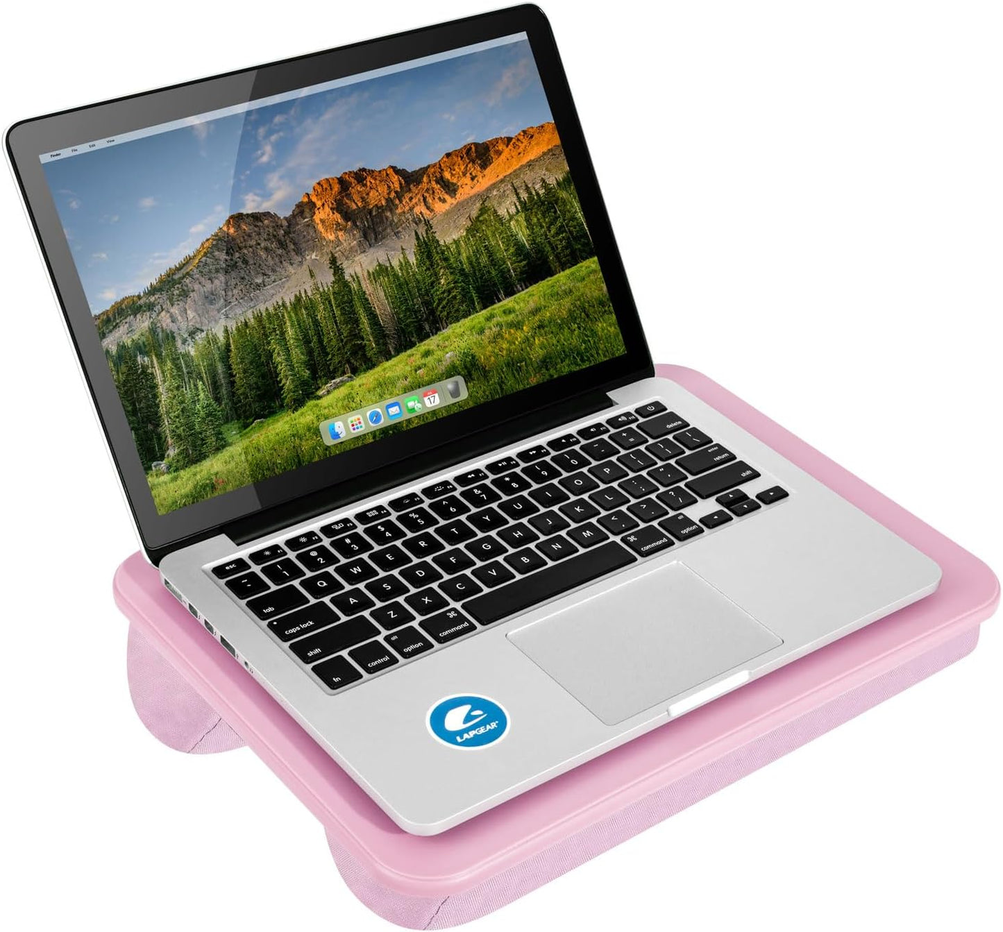 LAPGEAR Compact Lap Desk – Fits Up to 14″ Laptops – Rose Quartz – Style No. 43104
