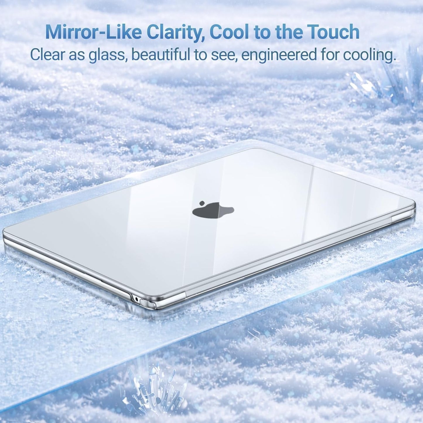 MOSISO Compatible with MacBook Air 13 inch Case M5 2026 M4 2025 M3 M2 2024-2022 A3449 A3240 A3113 A2681, Hard Shell&Keyboard Cover&Screen Film&Pouch for MacBook Air 13.6 inch Case, Crystal Clear