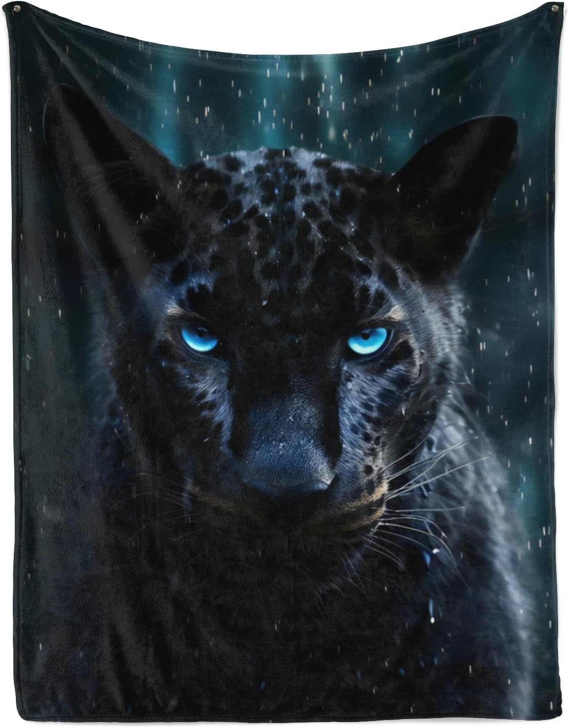 Black Panther 60"x50" Fleece Throw Blanket - Wild Animal Style Plush, Luxury Black Fuzzy Blanket That Does Not Fade