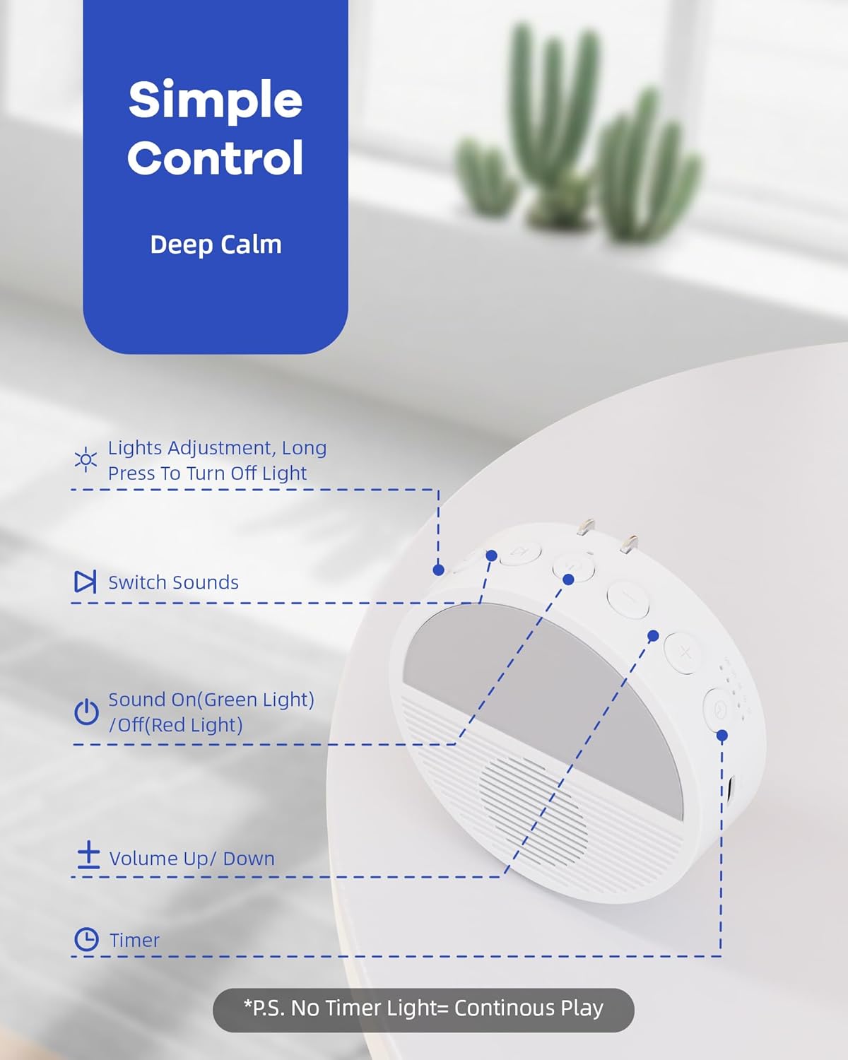 Sunset Scene White Noise Sound Machine, Wall Plug in White Noise Machine for Office Privacy & Noise Canceling, Portable Sound Machine with Light for Bedroom, Office, Clinic, Corridor, 3 Pack