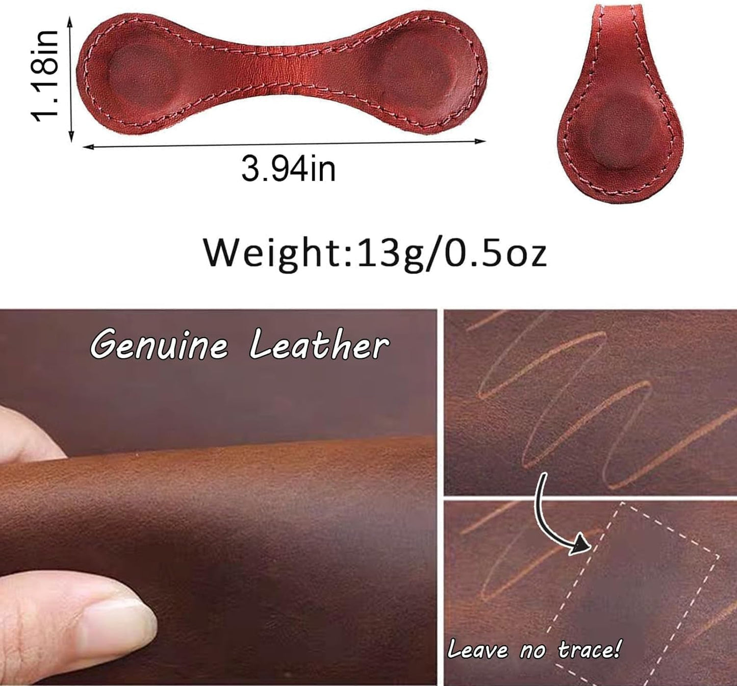 Personalized Magnetic Leather Bookmark, 26 Letters Custom Bookmarks, Handmade, Leather Magnetic Bookmark for Book Lovers Readers Women Kid(Blue，A