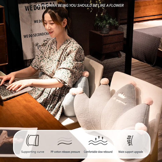 Bed Rest Reading Pillow,with Blanket and Without Blanket,Lumbar Support Cushion Perfect for Reading or Napping,for Adults Reading/Watching TV/Sitting Up in Bed