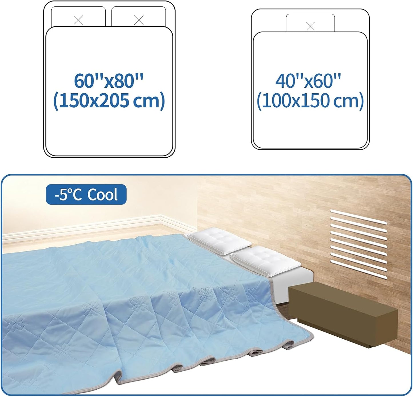 Cooling Blanket for Kids,Ultra Soft and Lightweight Cozy Cooling Moisture Wicking Blanket for Toddler,Breathable Throws for Travel,Couch and Sofa,Also for Dogs