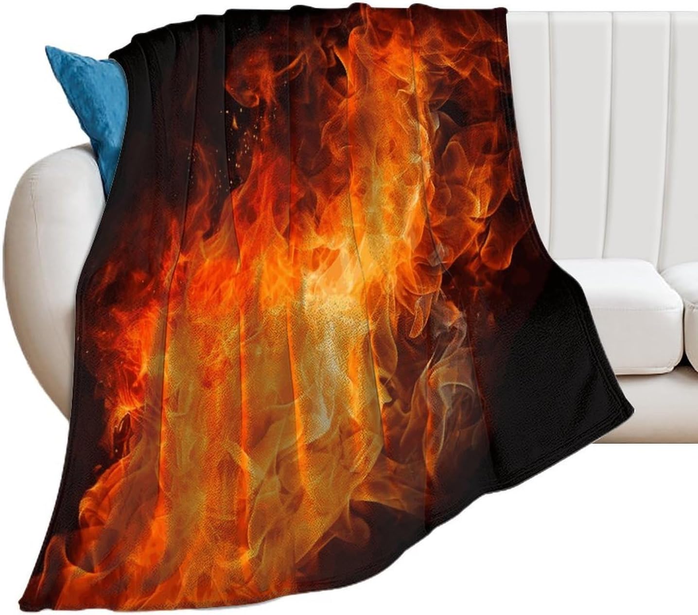 Roaring Flame Blanket Super Soft Lightweight Throw Blanket Cute Cozy Warm Bed Blanket Decorative Fuzzy Blanket All-Season Home Decor Gift for Sofa Couch Living Room 50"*60"（130 * 150cm）