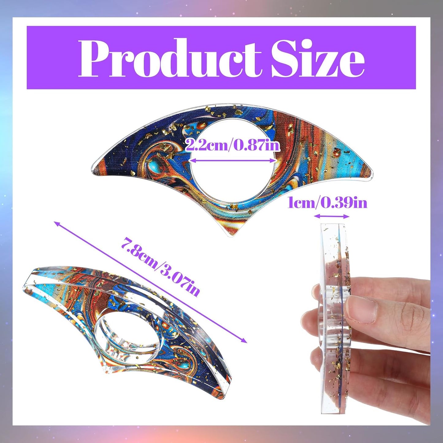 2Pcs Book Page Holder Book Thumb Page Holder Thumb Ring Books Marks for Reading Accessories Transparent Bookmarks for Women Best Friend Christmas Gifts for Books Lovers Teacher Readers(Blue)