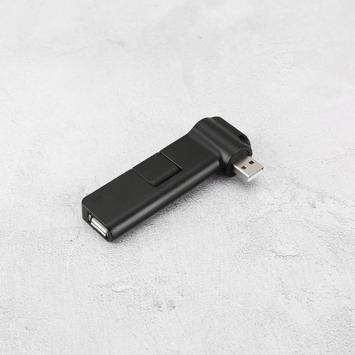 Create idea 4 Port 180 ° Rotation USB Extender Hub 4 Port USB Hub Power Adapter Mini USB 2.0 Hub 4 Port USB Hub Accessories for Mouse Keyboards Card Readers 5V 500mA