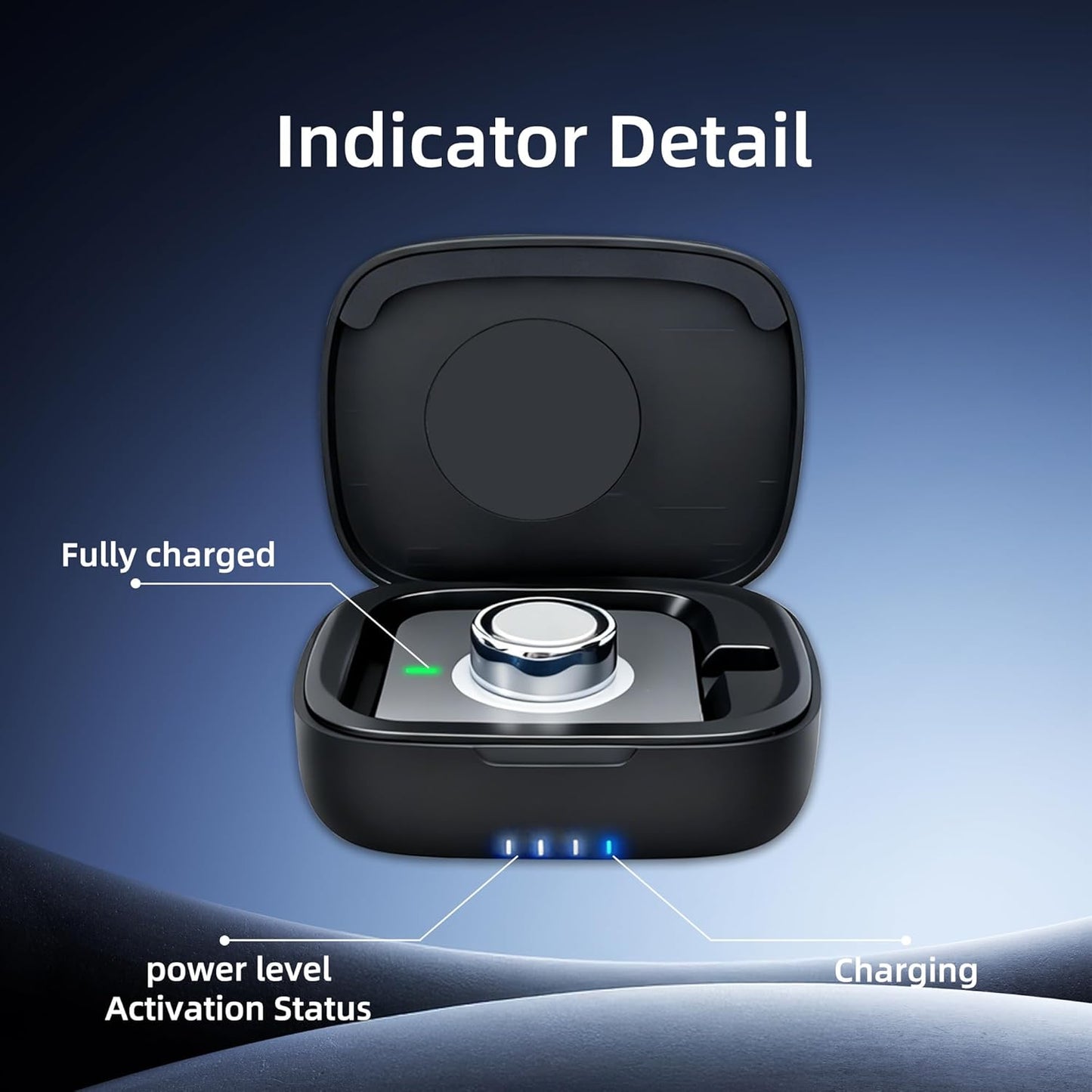 Wireless Charging Case for Oura Ring gen 4 & gen 3 Charger, 1000mAh Portable Travel Chargering Station Fits All-Sized Ring Gen 4 | Gen 3 (Official Charger NOT Included)