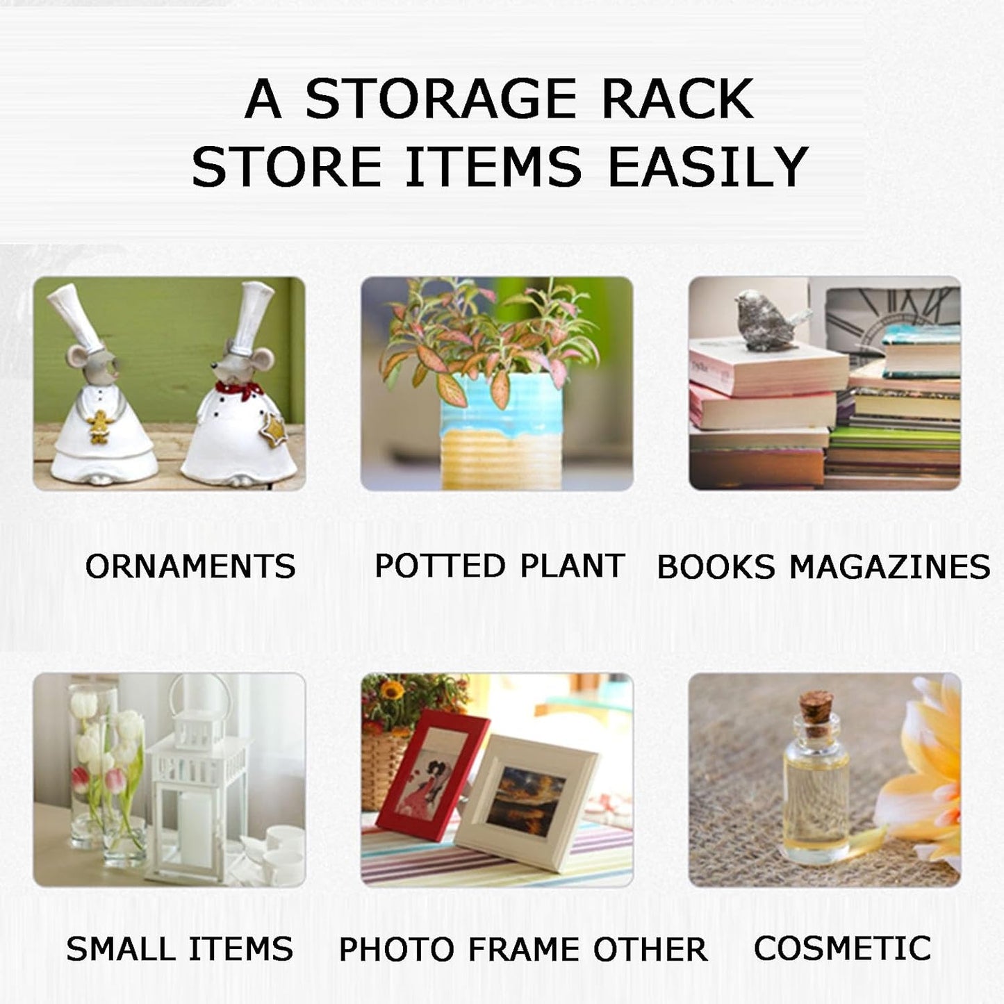 360° Rotating Bookshelf, 5-Tier Bookcase & CD Storage Rack, Stylish Organizer for Home, Library, Office, Living Room, Bedroom, Gold Finish