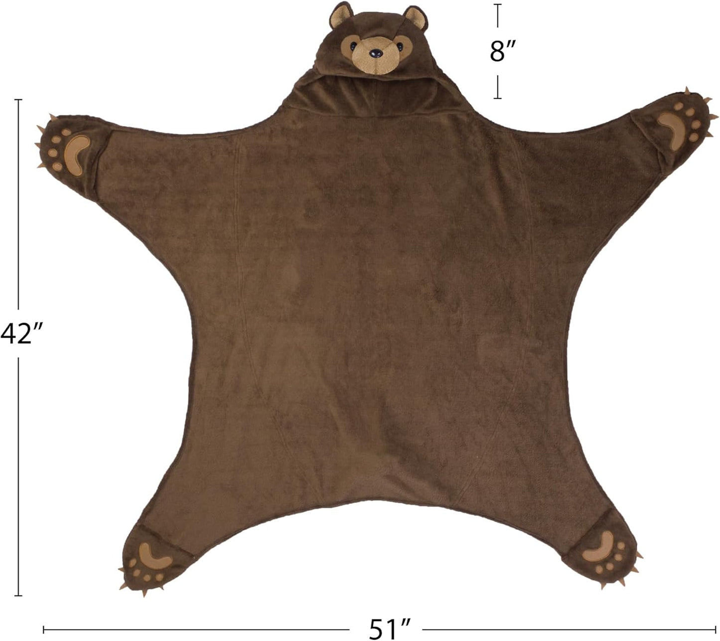 Fin Fun Wearable Hooded Blanket for Kids - Kids Wearable Blanket Hoodie - For Boys & Girls