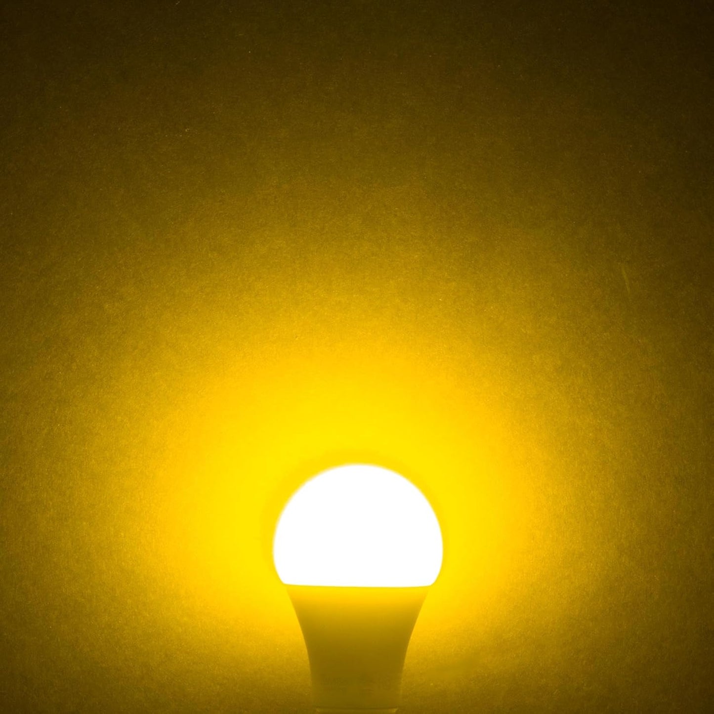 Simba Lighting LED Bug Non-Attracting Yellow Bulb ETL Listed 6W 40W Equivalent (4 Pack), Great for Outdoor Porch Light, Patio, Security, Night Light, Amber Warm Light, Standard A19 Shape E26 Base